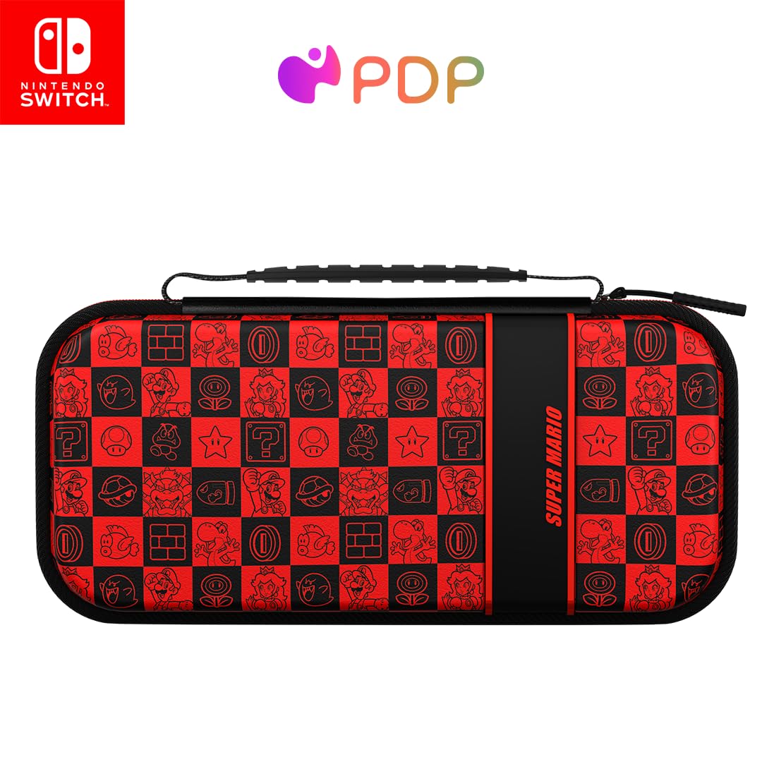 Étui de voyage PDP Plus GLOW Super Icon Étui de voyage Nintendo Switch Étui de voyage PDP Plus GLOW Super Icon Étui de voyage Nintendo Switch